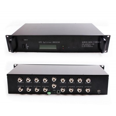 Dual Antenna GPS Distribution System  16 way Rackmount GPS splitters