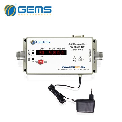 Rack-mounted GPS digital display step adjustable amplifier